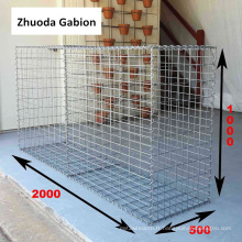 Panier de Gabion soudé Galfan 2X1X0.5m